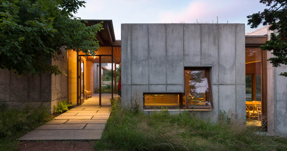 Modern concrete house built with insulated concrete forms in Spokane, Washington